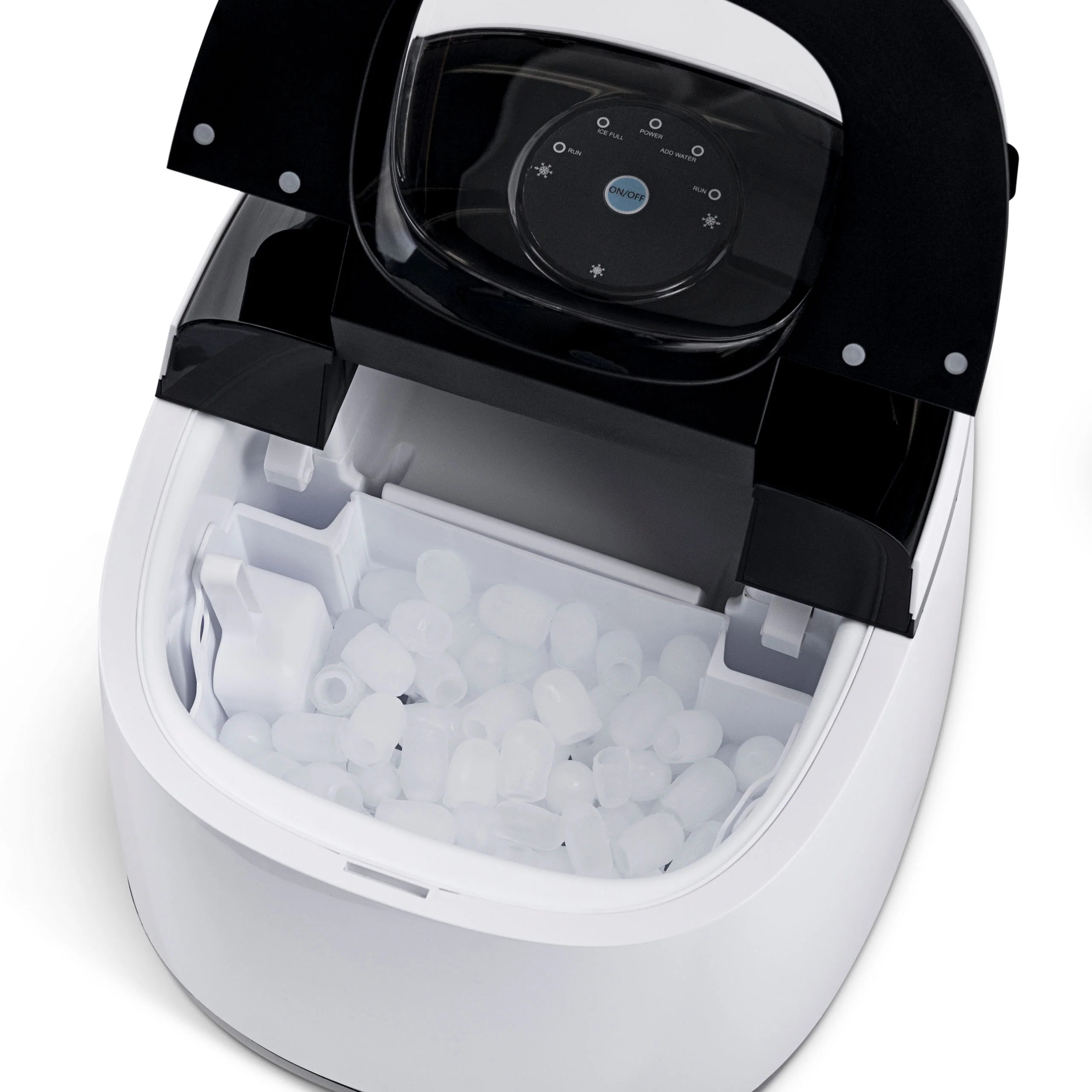 2025 Máquina de Hielo de Encimera Newair® – Cubos de Hielo en Forma de Bala, Blanco