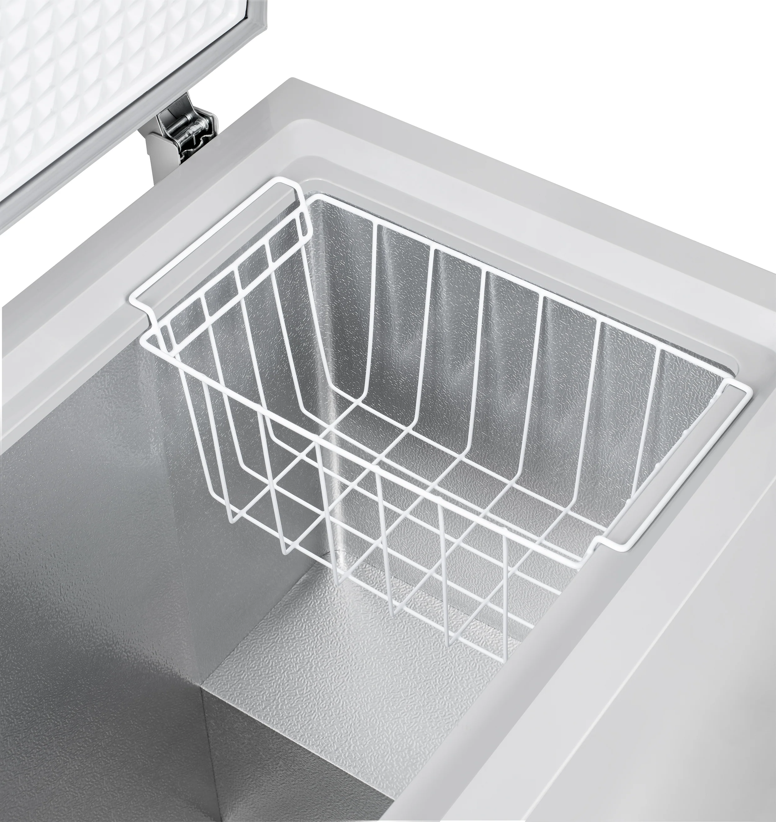 2025 Congelador tipo baúl compacto Newair®, 6.7 pies cúbicos – Gris fresco