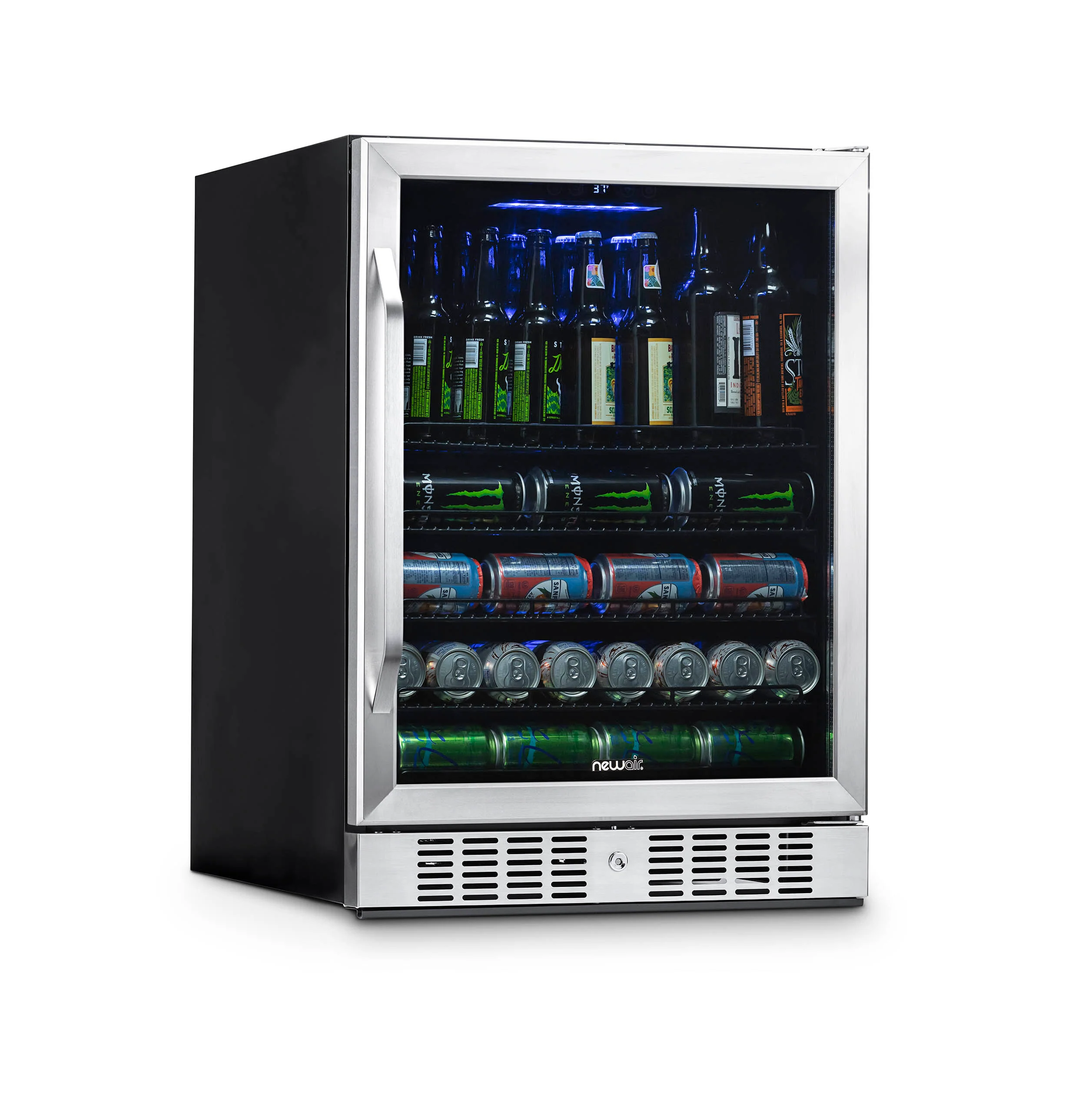 2025 Newair® Refrigerador de Bebidas Empotrable de Acero Inoxidable – 177 Latas – 24