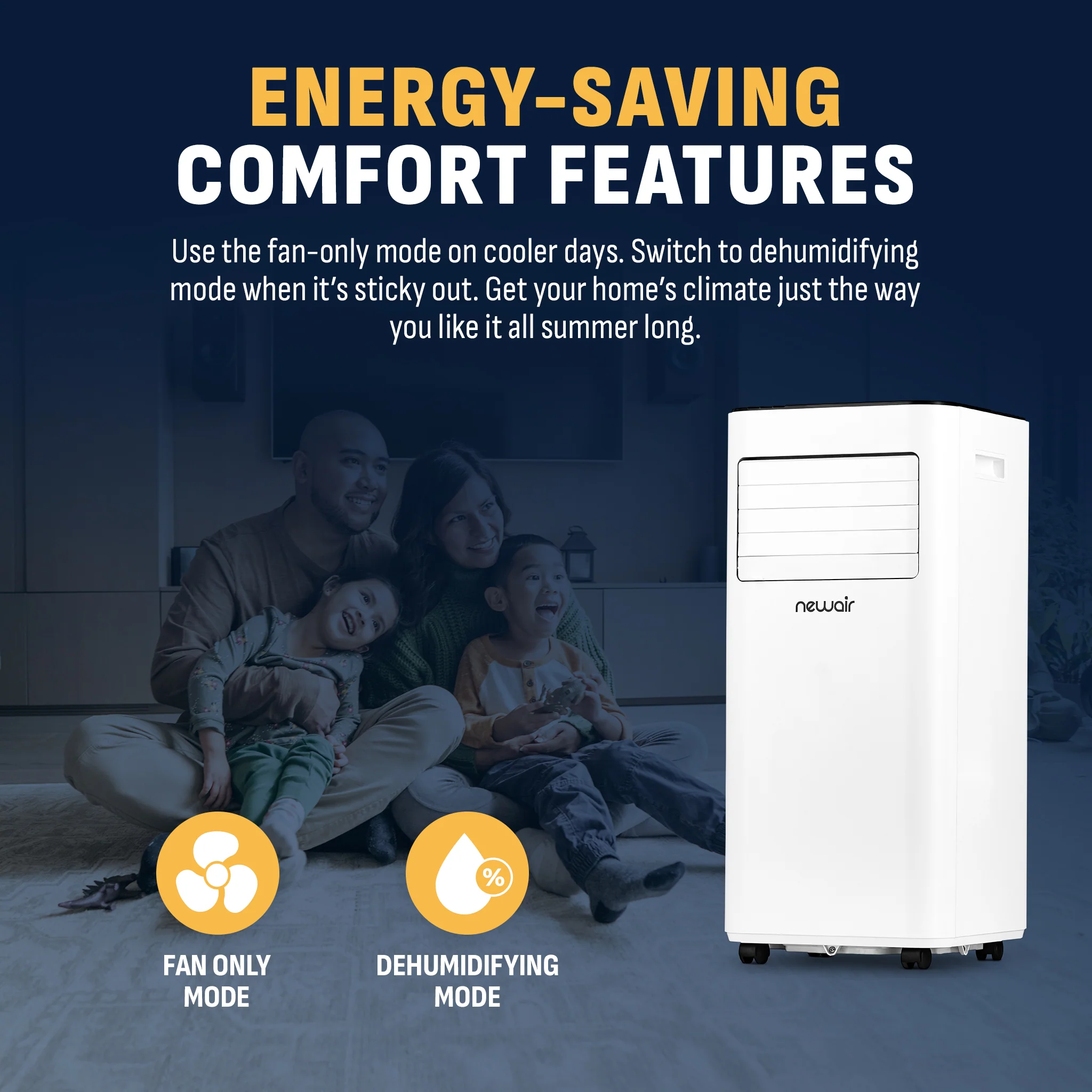 2025 Newair® Aire Acondicionado Portátil Compacto – 10 000 BTU