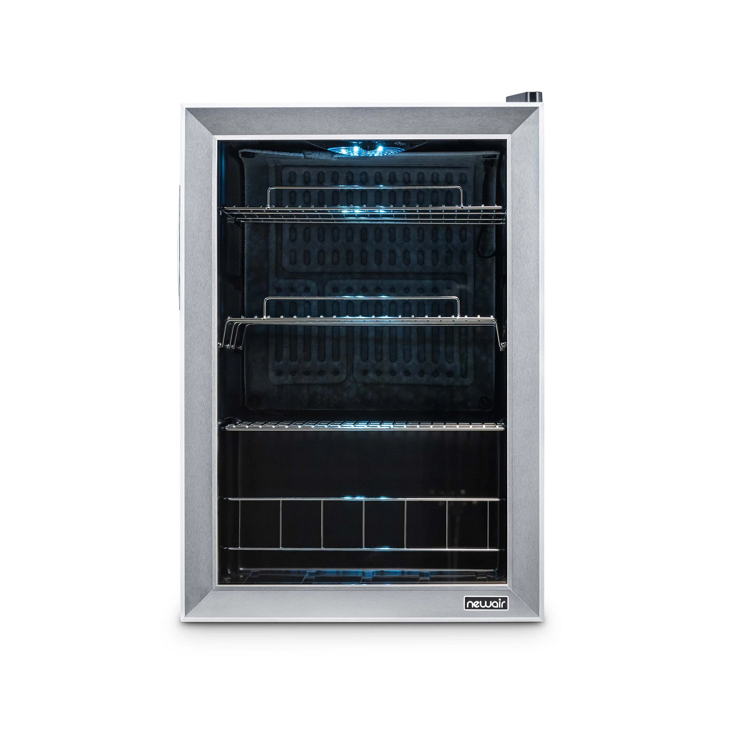 2025 Newair® Refrigerador de Bebidas Independiente de Acero Inoxidable – 90 Latas – 17”