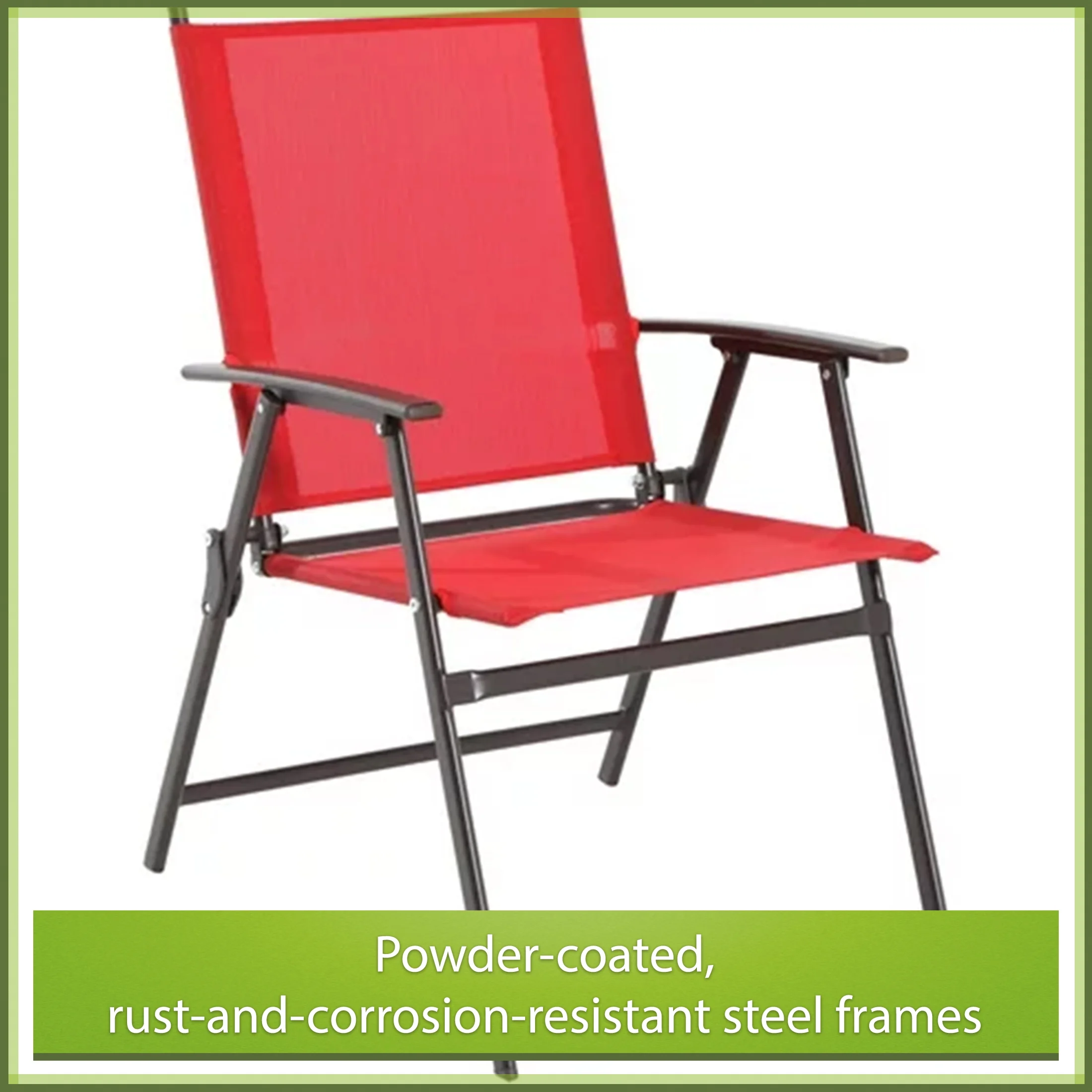 2025 Juego de comedor exterior Mainstays Albany Lane de 6 piezas con sombrilla, acero, rojo