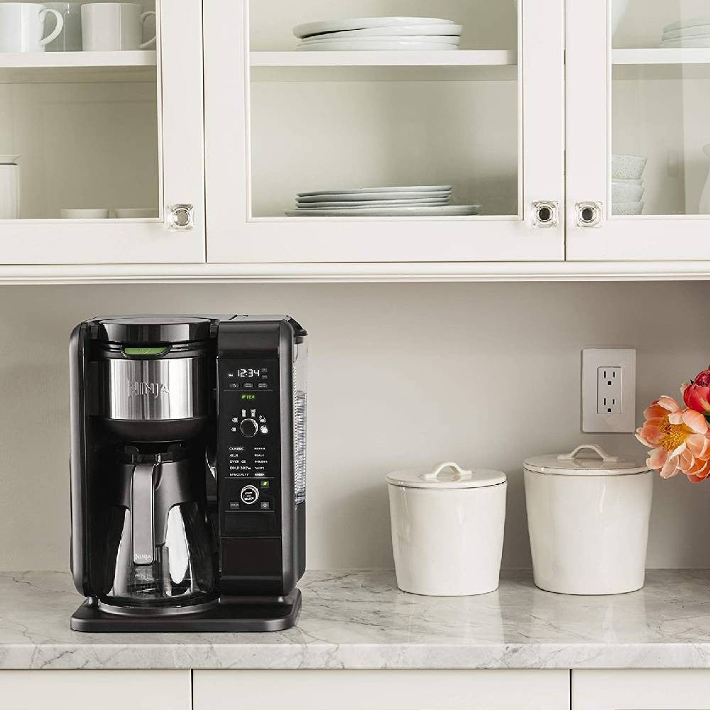 2025 Sistema de Preparación de Café y Té Ninja Hot & Cold Brewed, con Tecnología Auto-iQ y Jarra de Vidrio
