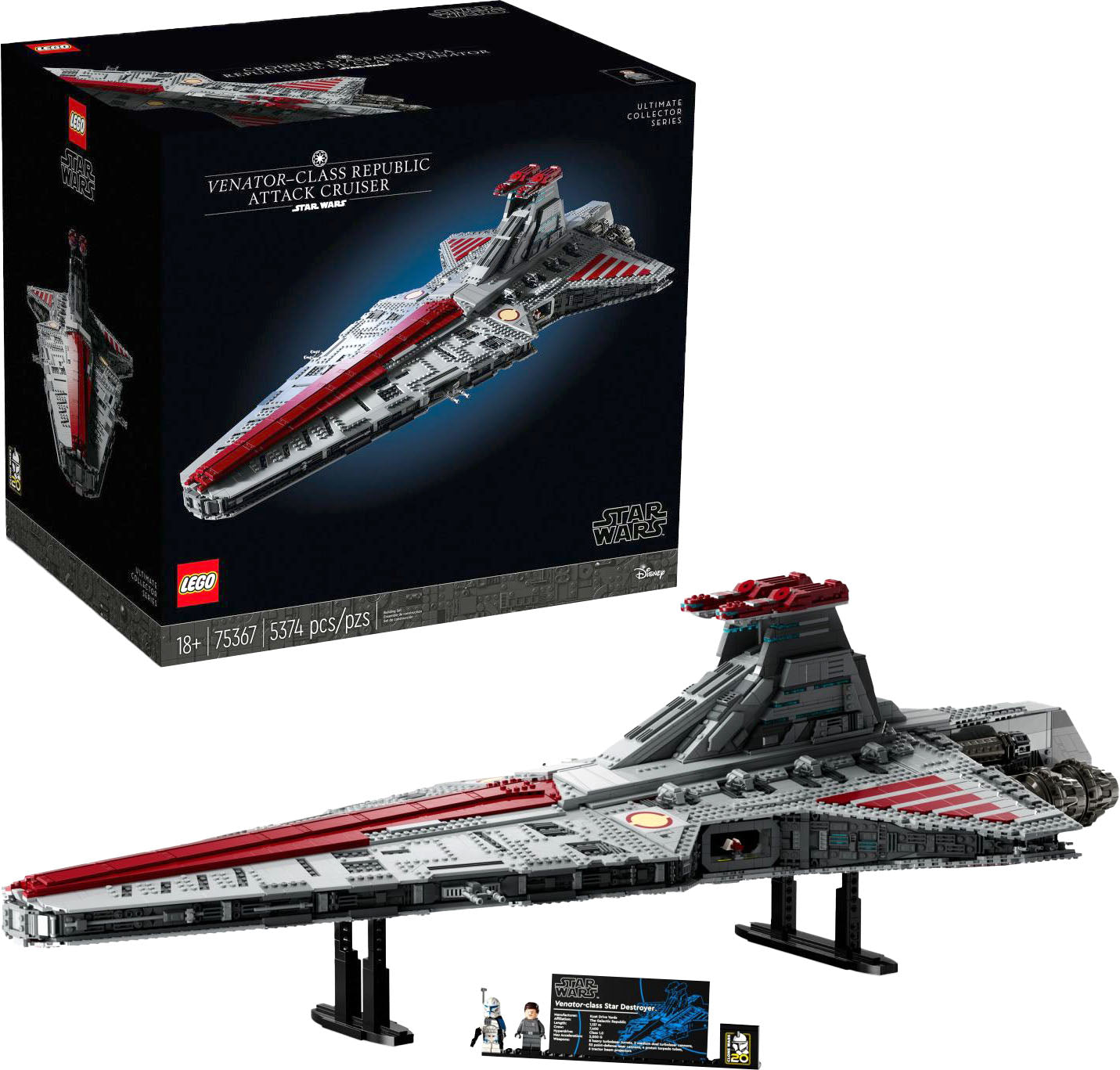 LEGO – Set de construcción Star Wars Venator-Class Republic Attack Cruiser 75367