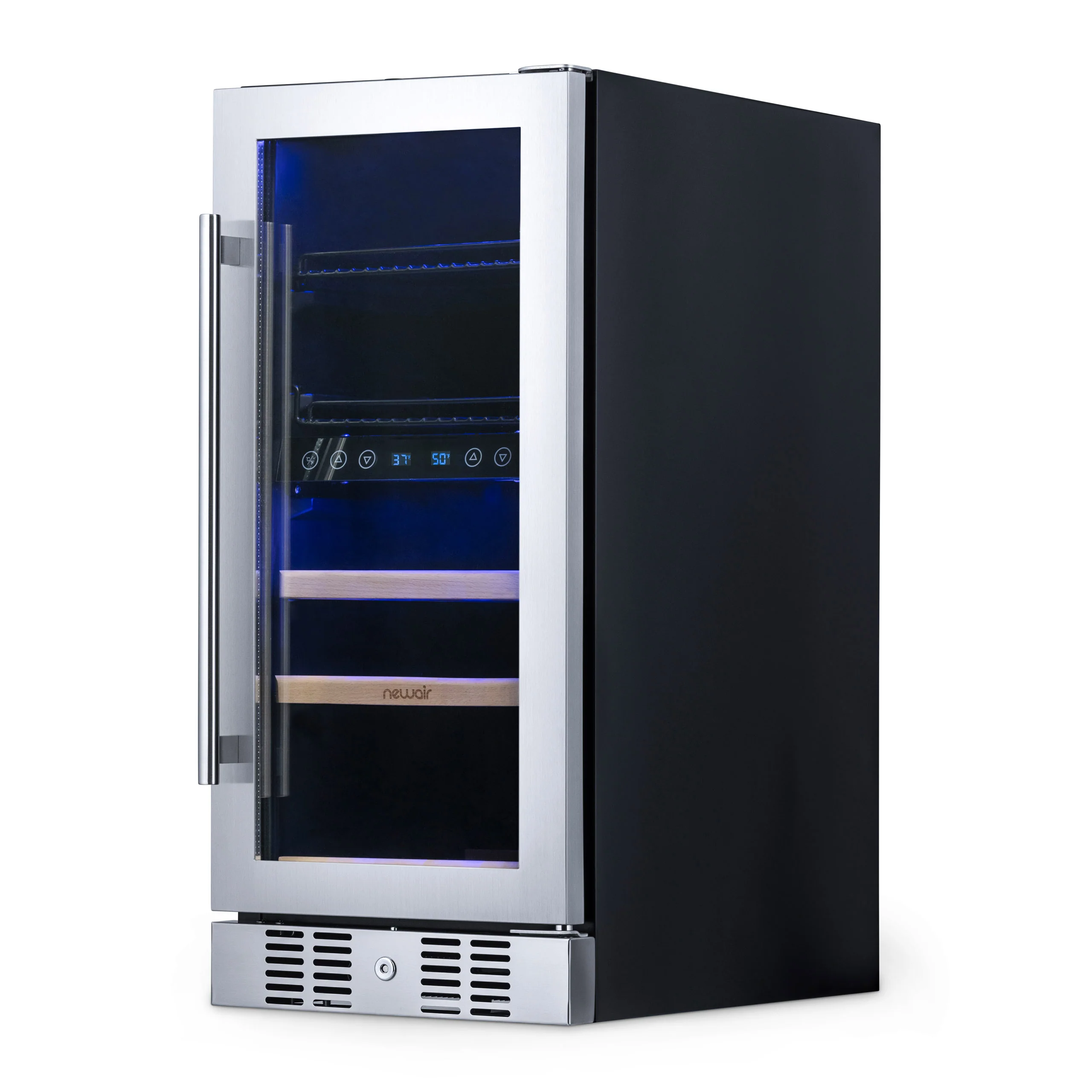 2025 Newair® Refrigerador Empotrable de Doble Zona para Bebidas – 48 Latas y 9 Botellas – 15 Pulgadas