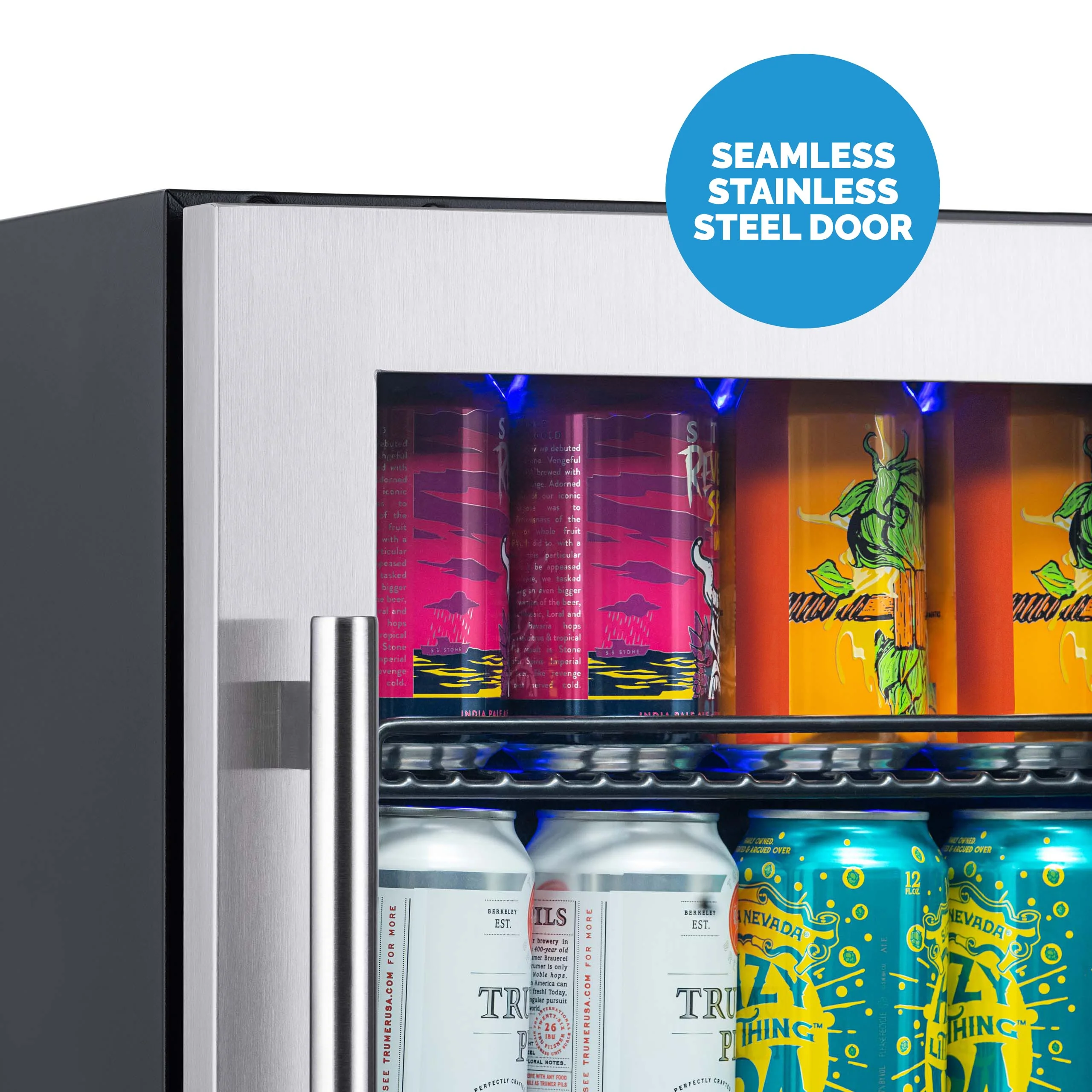 2025 Newair® Refrigerador Empotrable de Doble Zona para Bebidas – 48 Latas y 9 Botellas – 15 Pulgadas