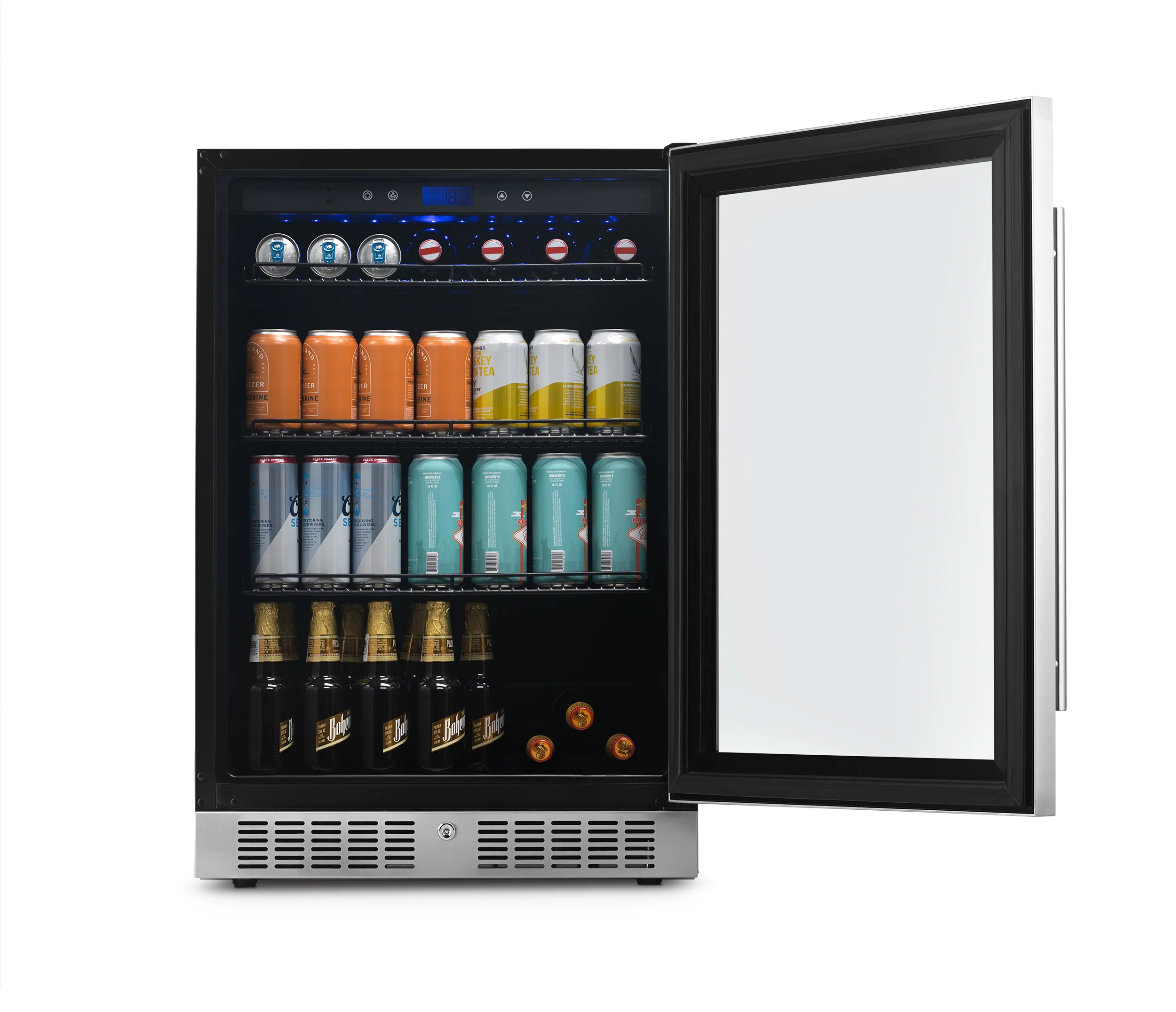 2025 Newair® Refrigerador de Bebidas Empotrable en Acero Inoxidable – 224 Latas – 24
