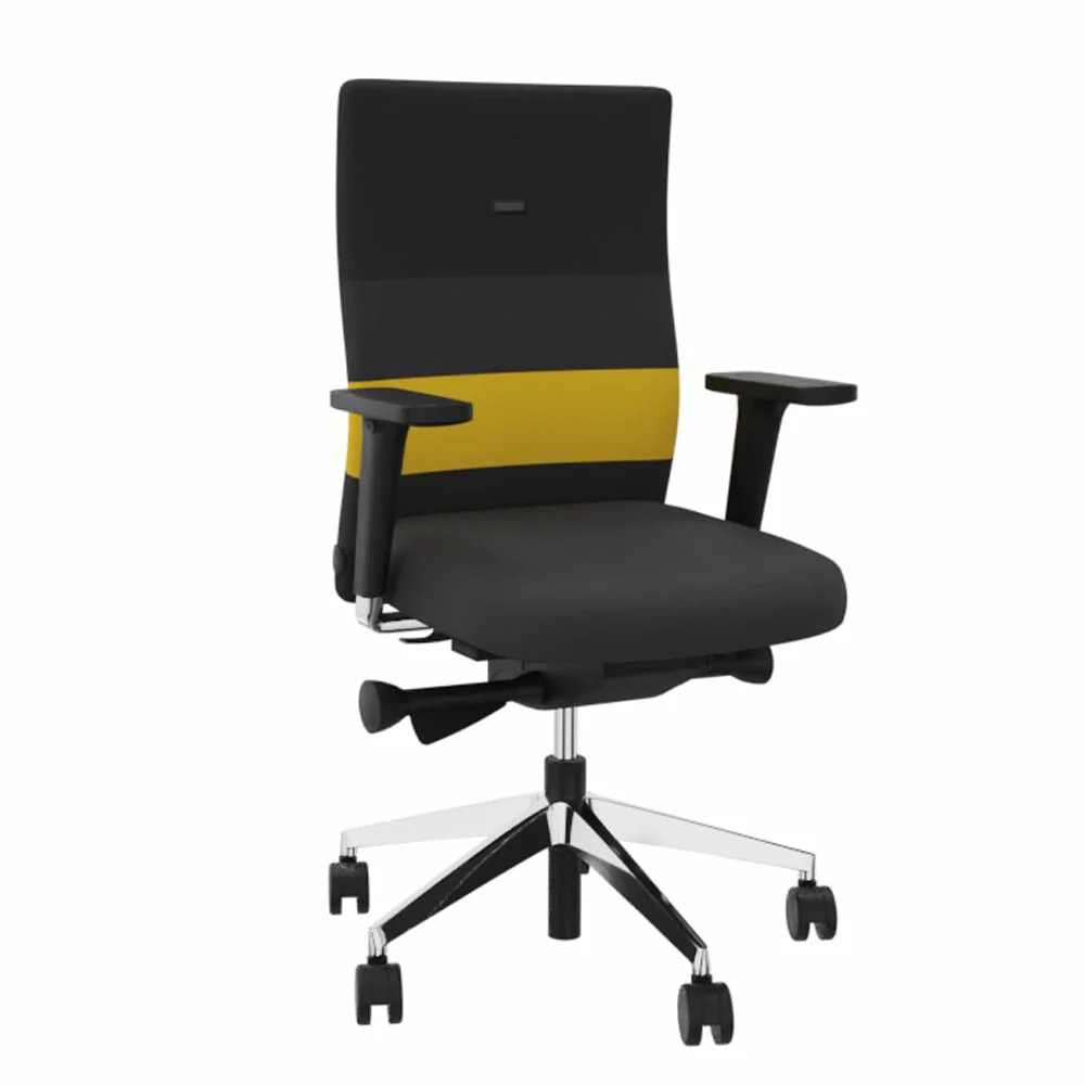 2025 Silla de Oficina Ergonómica Agilis AG10 EL SALVADOR DE ESPALDA con Bandas de Colores – Configurable