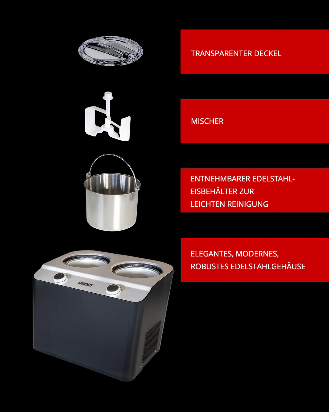 2025 Máquina para hacer sorbetes Doppio 2,4 L