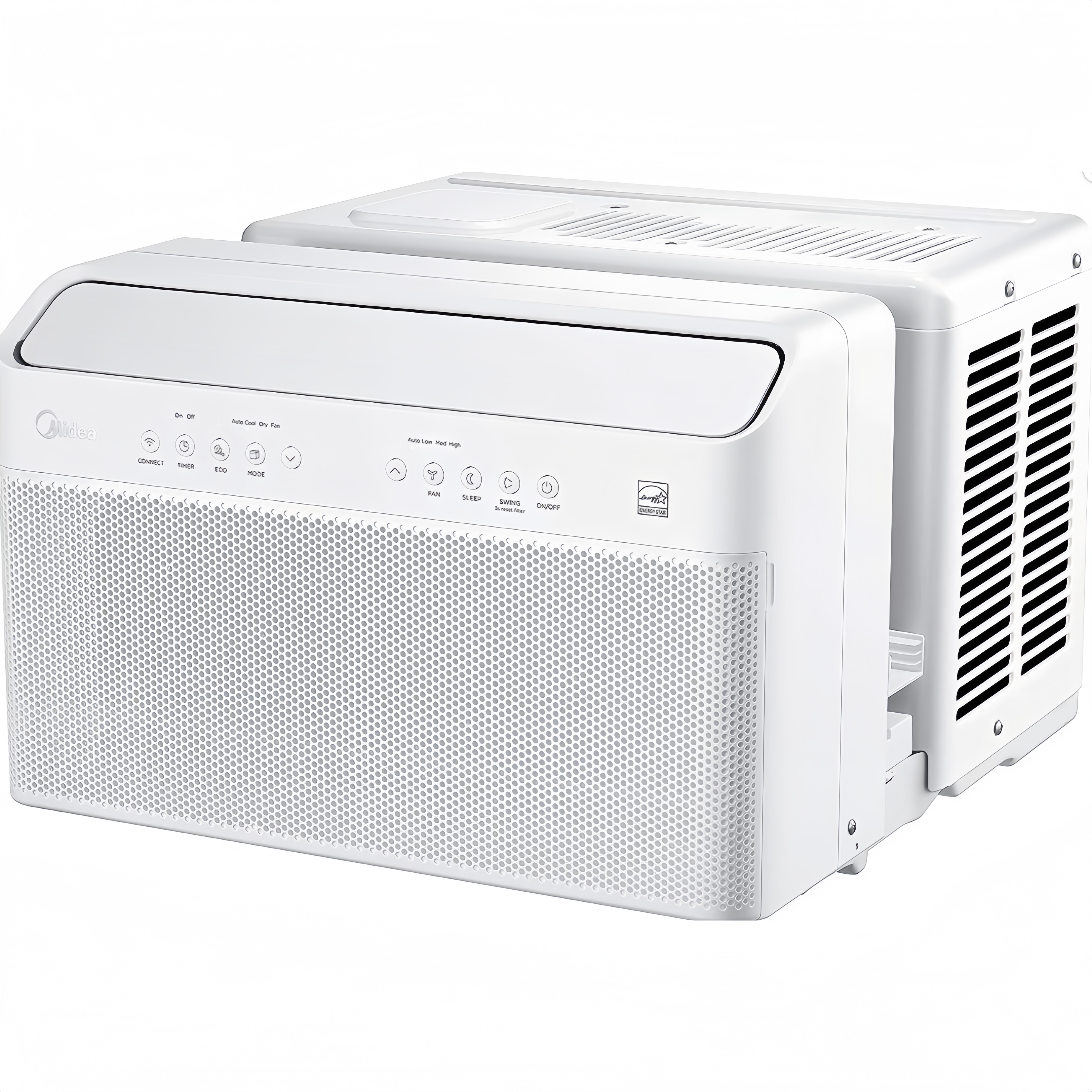 Aire Acondicionado de Ventana con Inversor en Forma de U Midea, 12,000 BTU, con Flexibilidad de Ventana Abierta, Instalación Robusta, Extremadamente Silencioso, Ahorro de Energía del 35%, Control Inteligente, Compatible con Alexa, Control Remoto, Sop