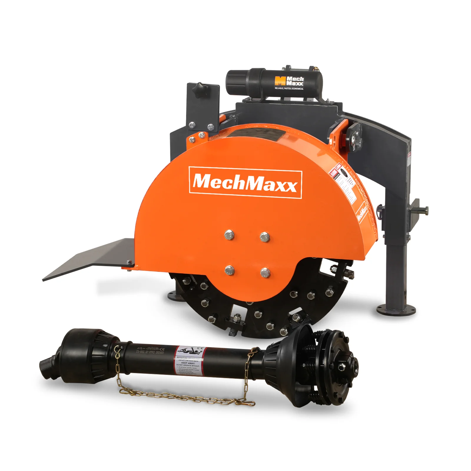 2025 Trituradora de Tocones MechMaxx SG24 – Enganche de 3 Puntos PTO con 34 Dientes de Carburo + Eje PTO Incluido