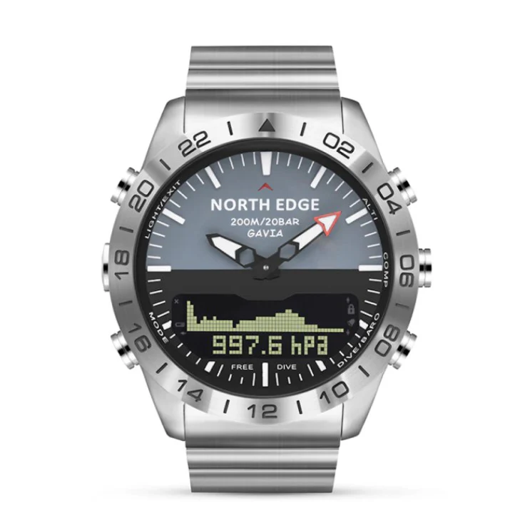 Reloj Hombre NORTH EDGE GAVIA 2 Sport Outdoor Militar Digital