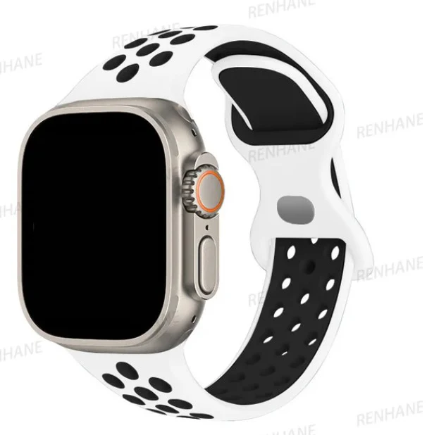 Correa de Silicona Deportiva con ventilaci��n Para Apple Watch  Diferentes Colores