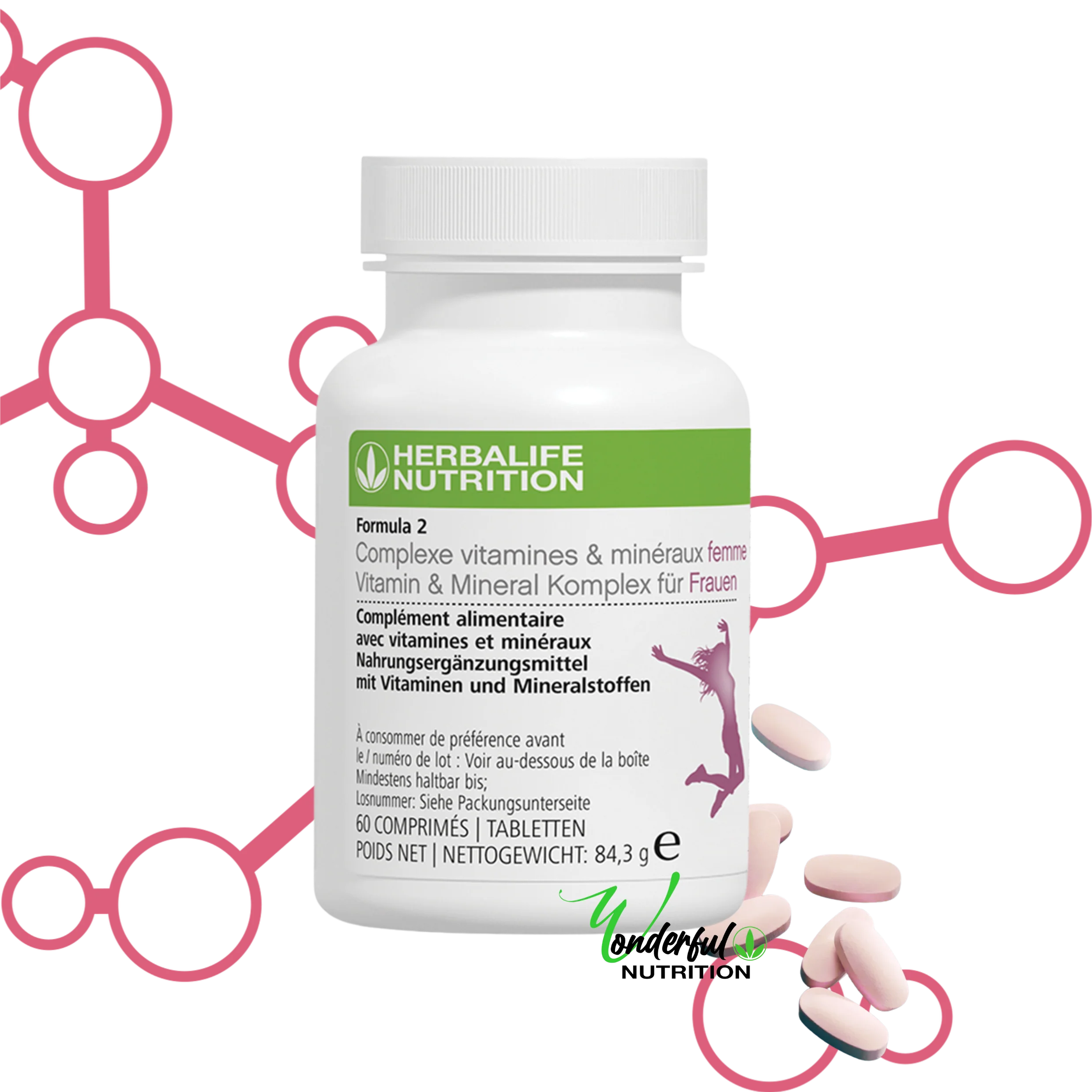 Formula 2 complexe vitamines et minéraux Femme Complément Multivitaminé