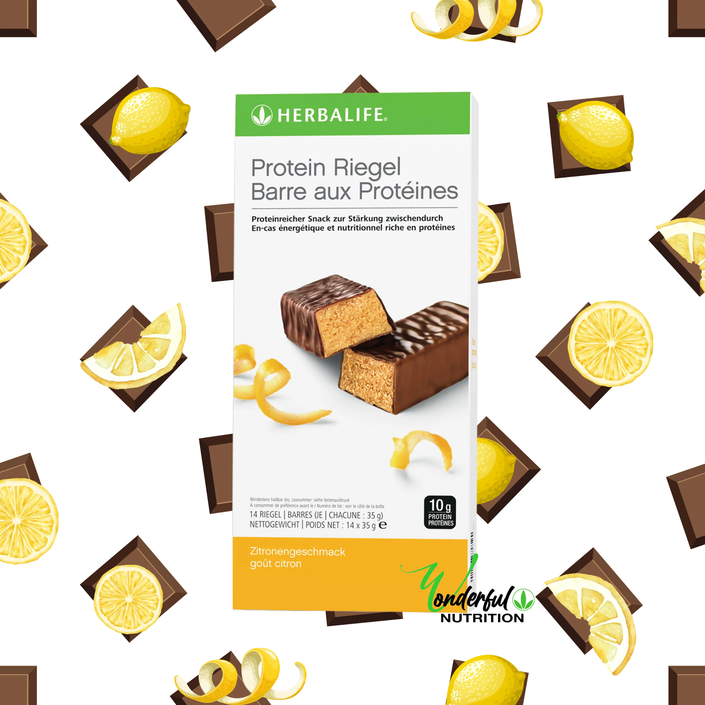 Barres aux protéines Encas protéiné Citron