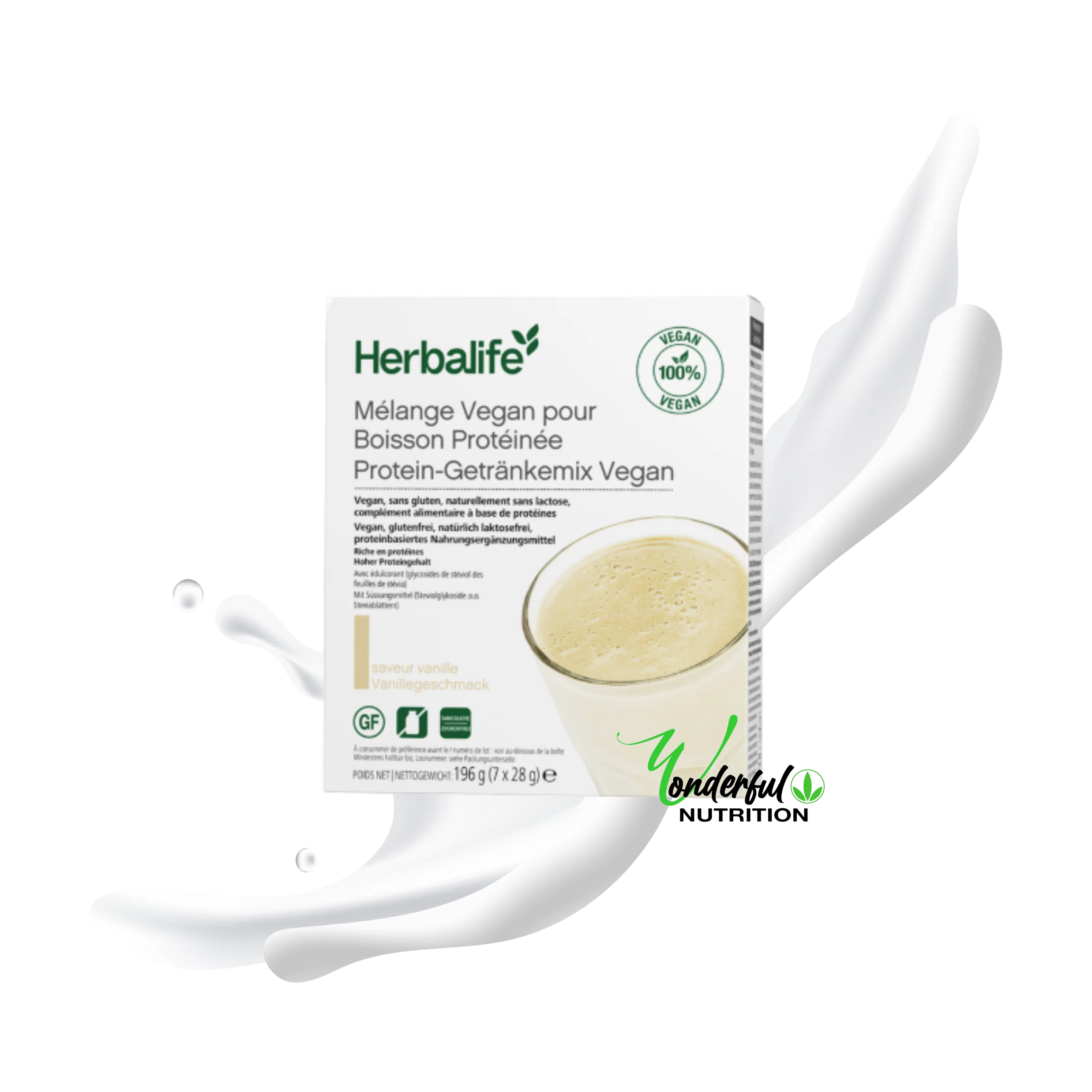 Mélange Vegan pour Boisson Protéinée Saveur Vanille en Sachets