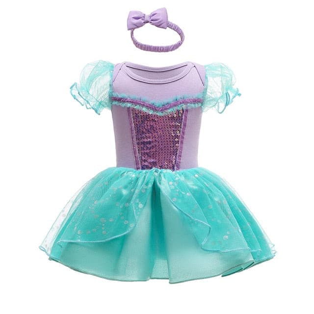 Mermaid Disney Costume Romper for Baby Girl Romper - Mermaid A