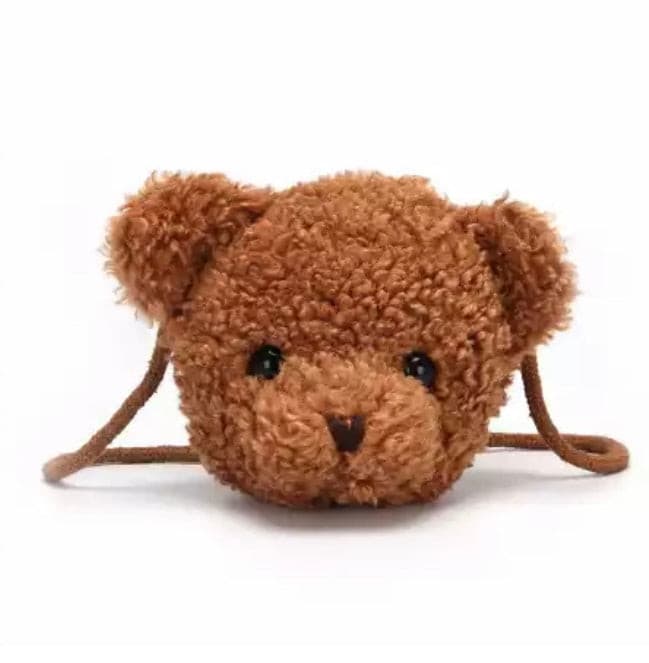 Fuzzy Bear Kids Crossbody bag - Little Girls Teddy Purse Bag