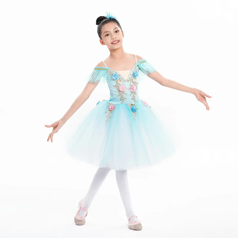 Girls Ballet Dress - Princess style with tulle skirt