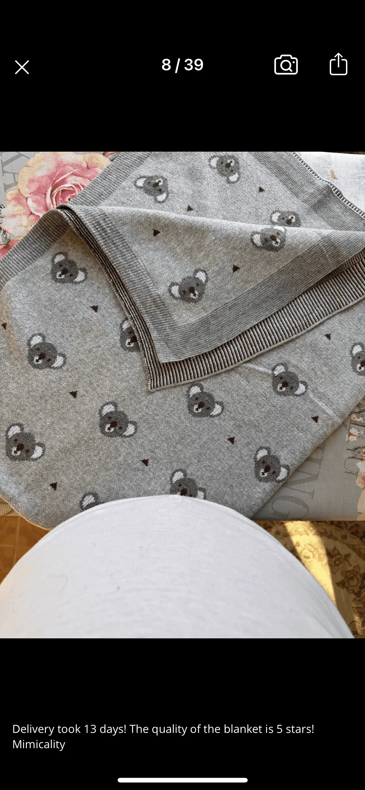 Baby Blanket 100% Cotton - Animal Print