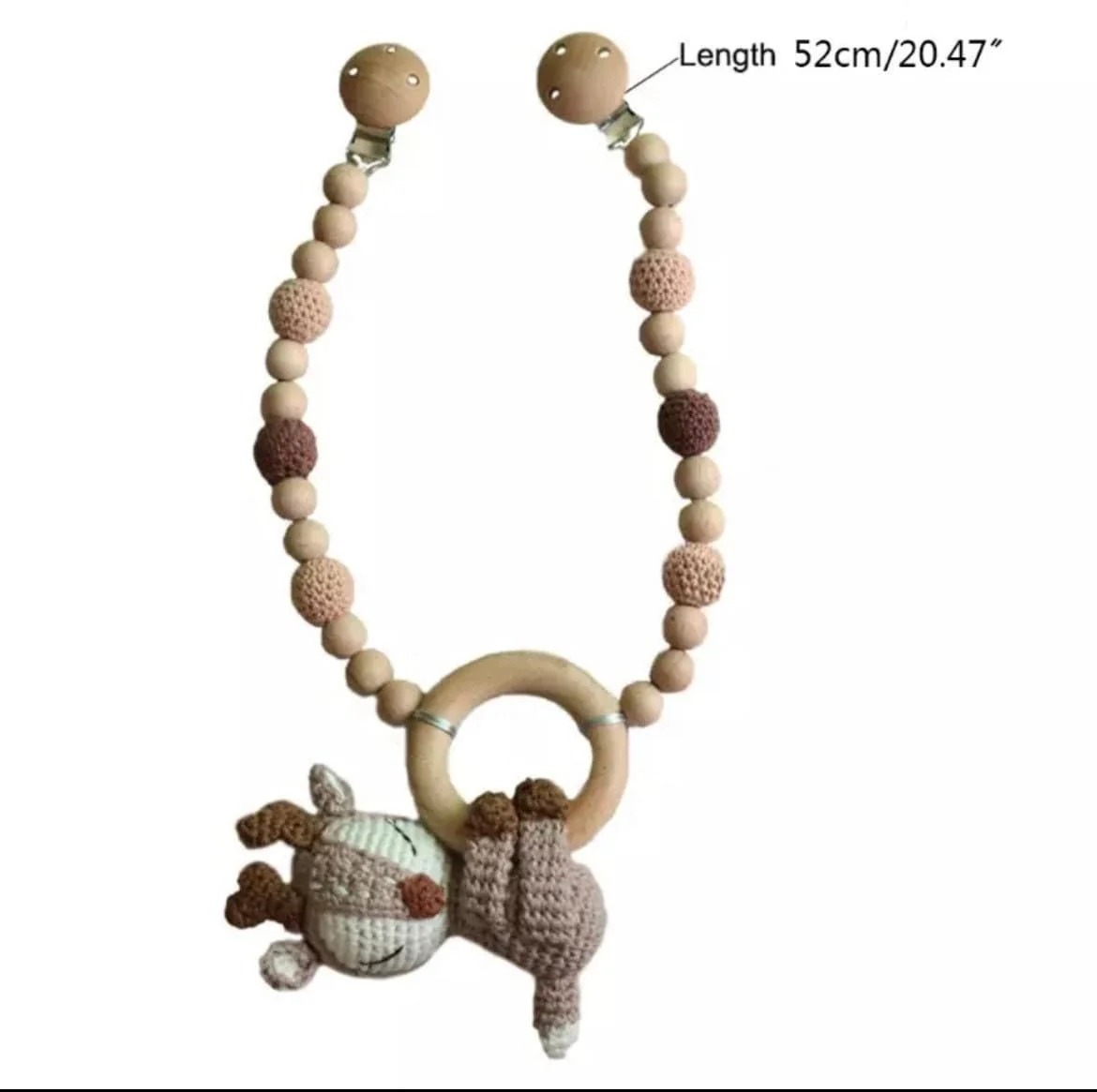 Crochet Pram Garland Toy with Clip