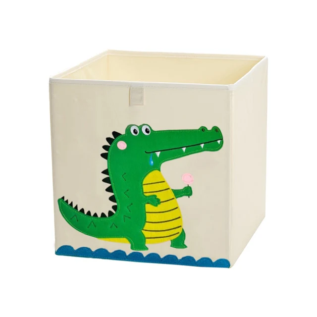 Liddy - Neutral Storage Toy Box for Kids - Folding Animal Toy Storage Cube