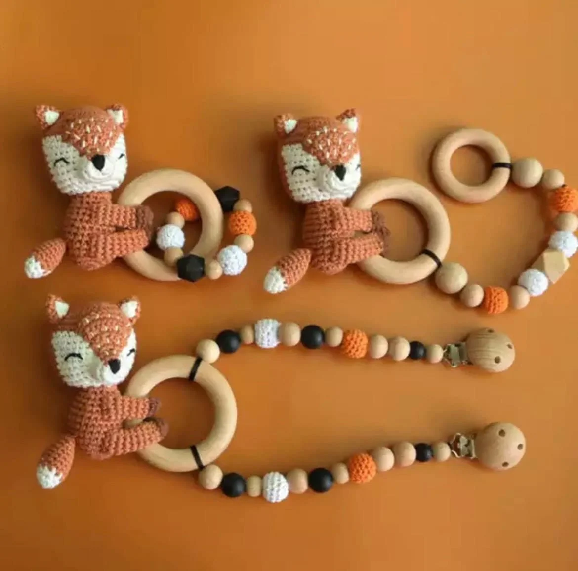 Crochet Pram Garland Toy with Clip