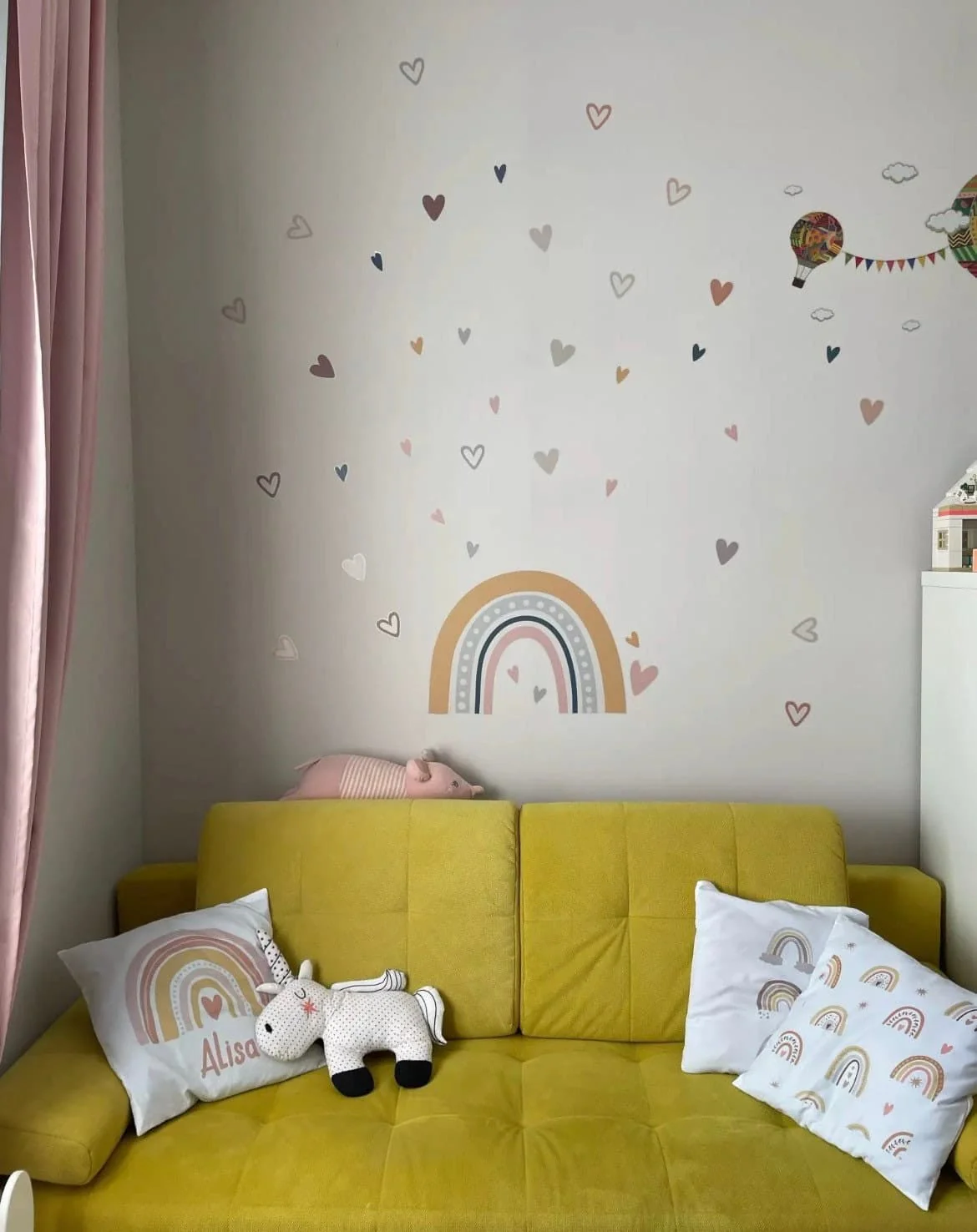 Personalised Rainbow Name Pillow