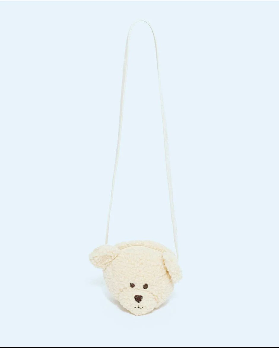 Fuzzy Bear Kids Crossbody bag - Little Girls Teddy Purse Bag