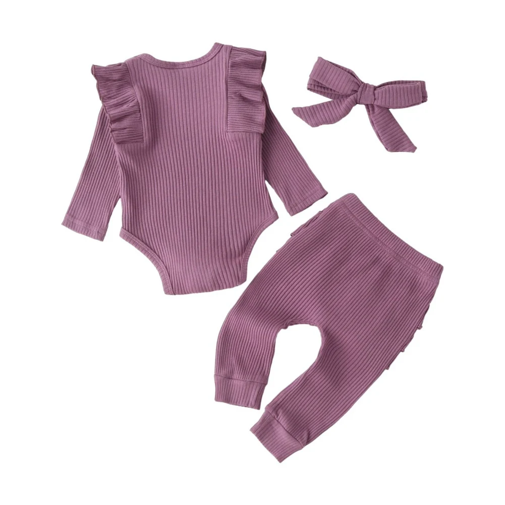 Girls Ruffle Tracksuit Set
