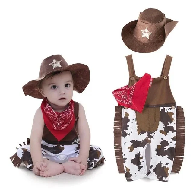 Baby Boy Cowboy Costume?0-10Y, Cowboy Cosplay , Halloween Costume