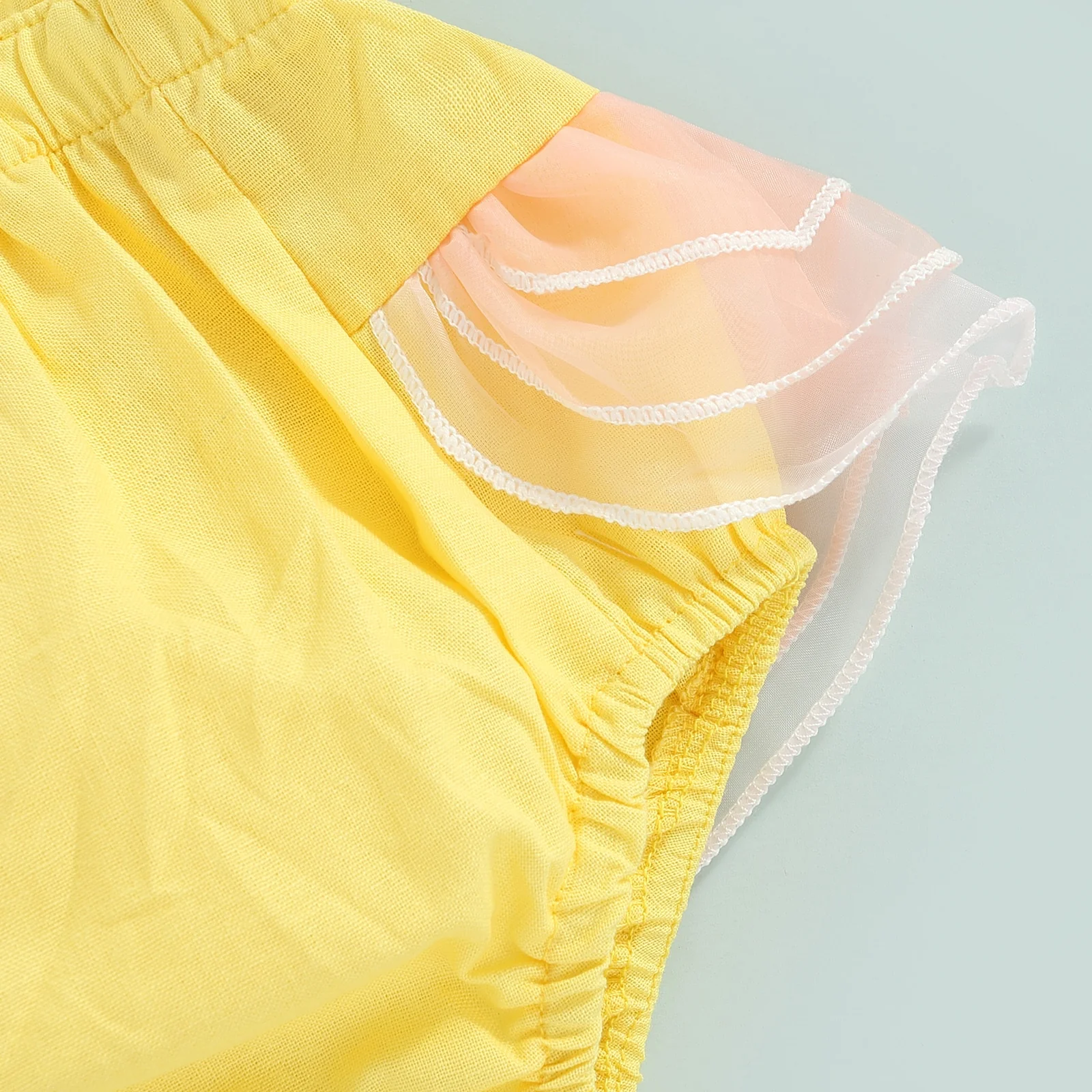 Donuts - Ruffled Sleeve Donut  Romper 2 piece Set