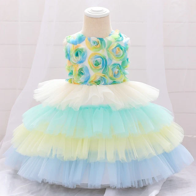 Liana - Baby Girl Birthday Party Dress | Princess Dress Baby Girl
