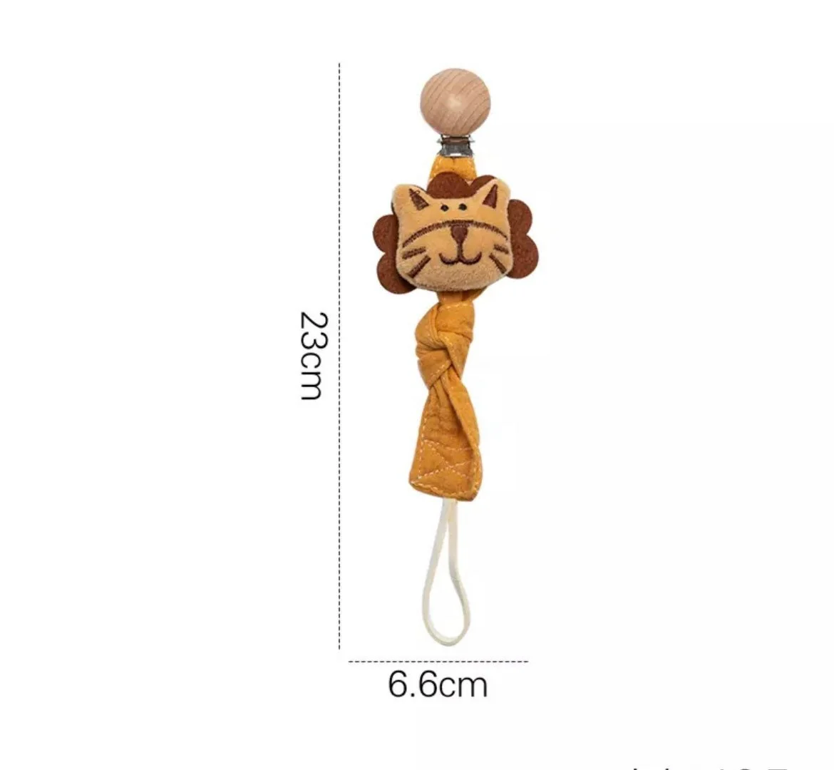 Baby dummy clip with Soft Toy