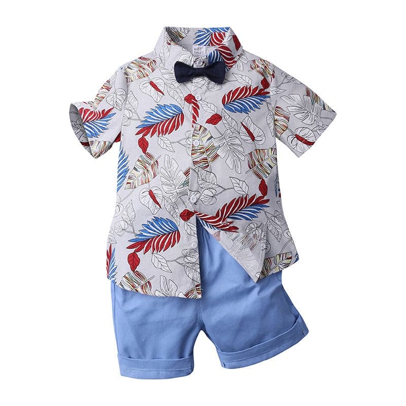 Bowie -Boys Clothing Set - Summer Floral , Sizes 1-7y