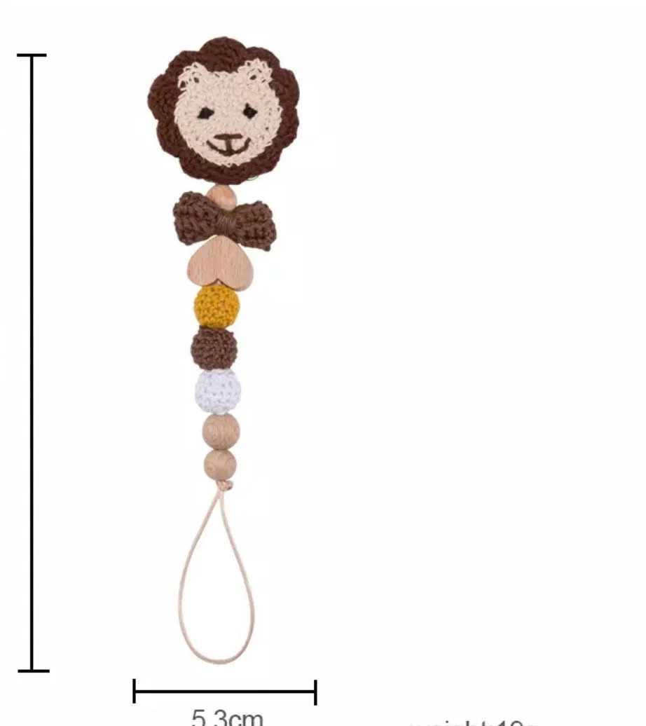 Crochet Pacifier / Dummy Clip , bunny rabbit