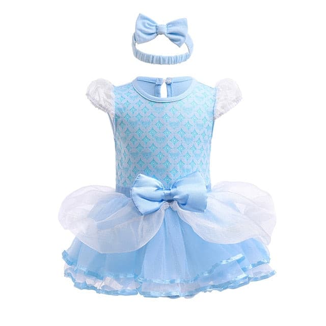 Baby Girls Disney Frozen Elsa Costume Tutu +Headband, Colour - Elsa C