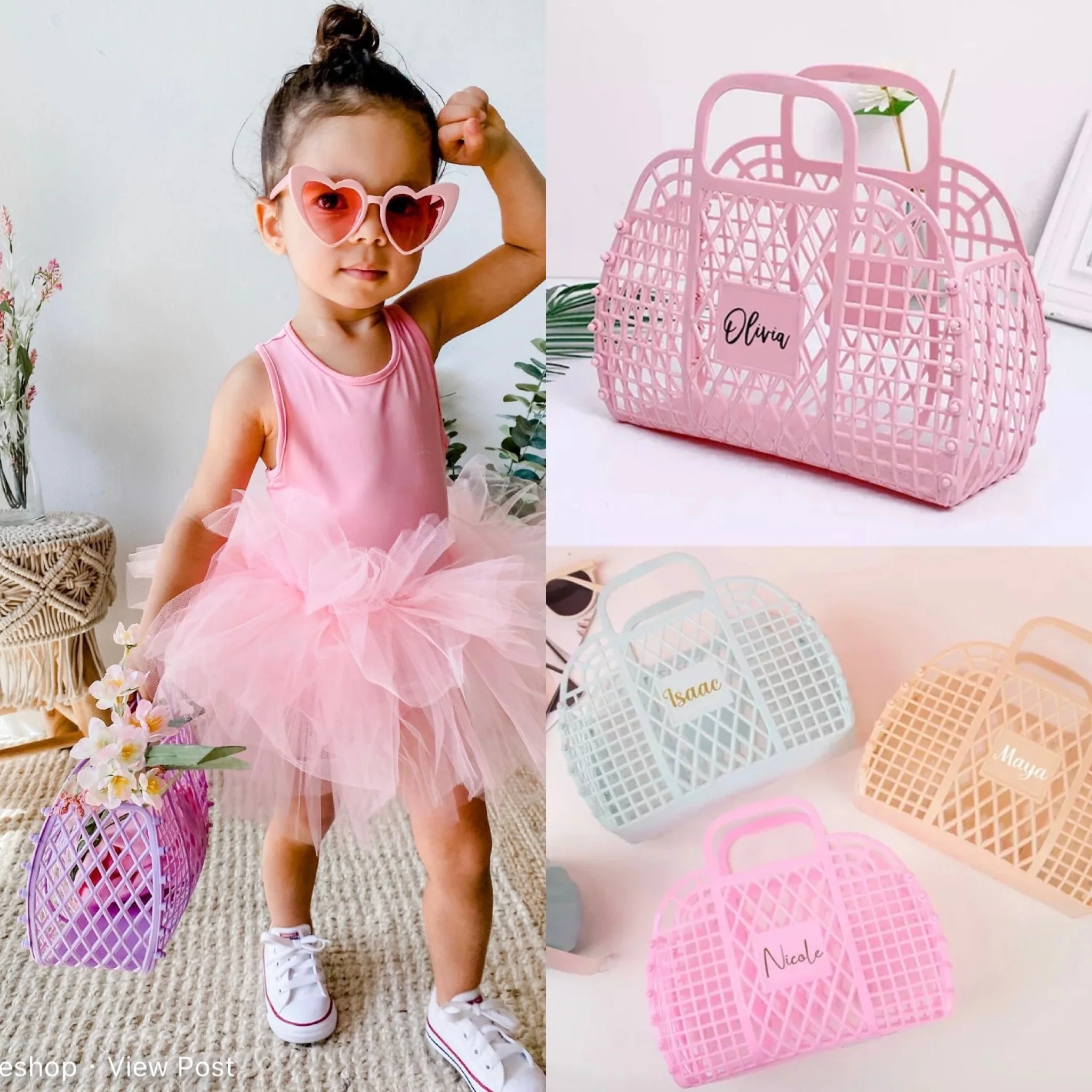 Personalised Bags - Kids Jelly Name Tote