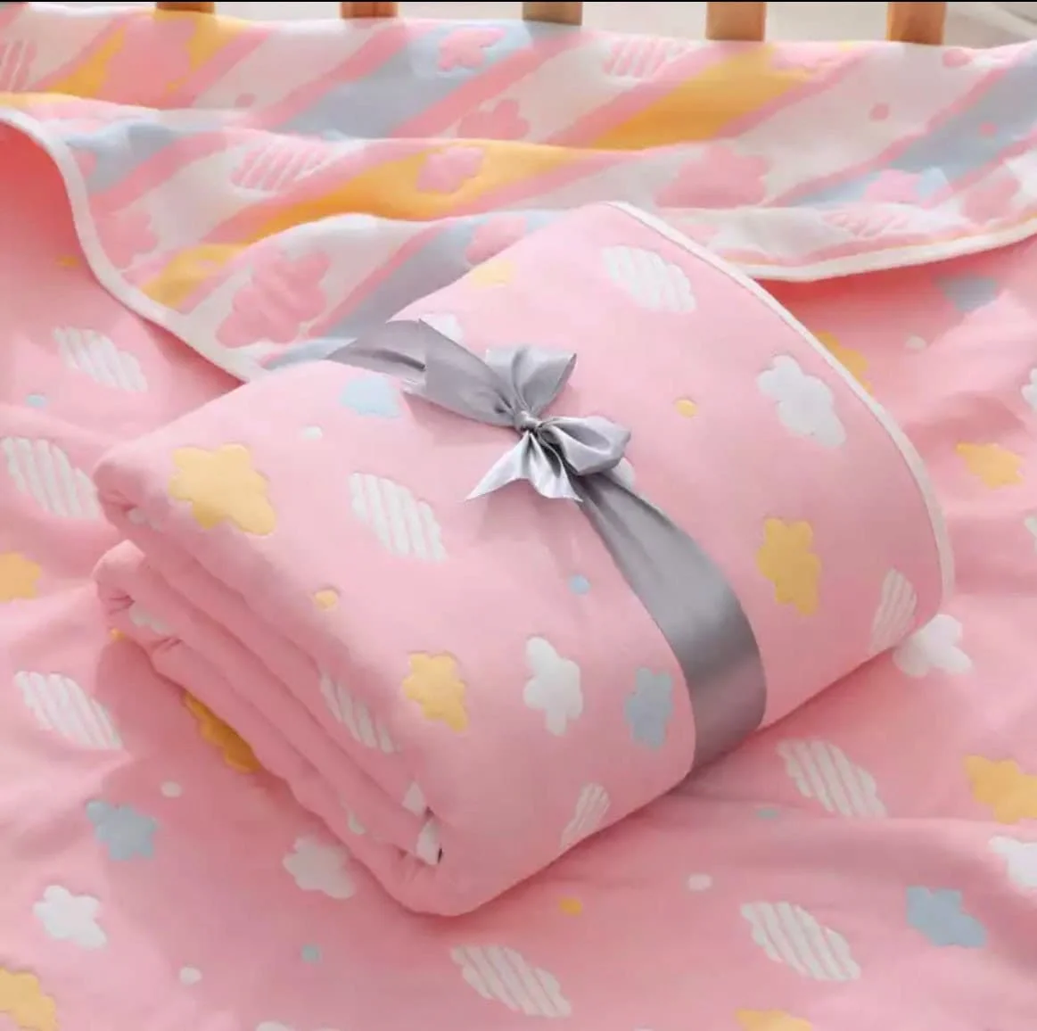 Organic Cotton 6 Layers Baby Muslin Blanket , Muslin Baby Blanket, Super soft baby bath towel, Baby Blanket, Newborn blanket , Baby Towel