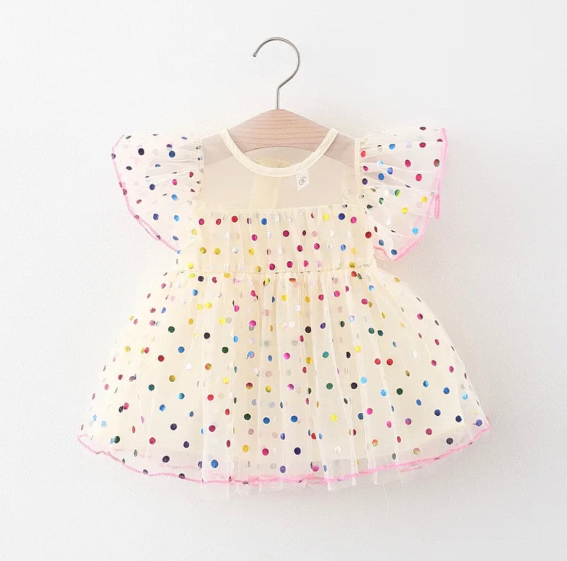 Girls Confetti Dress - Ivory