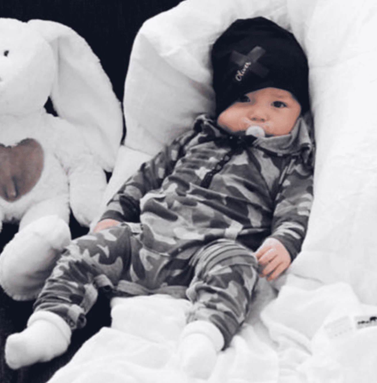 Camo Romper Newborn to 2T - Boys Cotton Romper Outfit