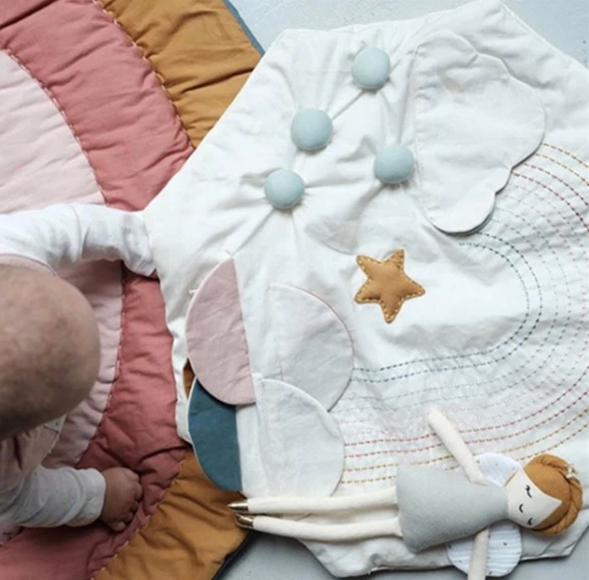 Kids Rainbow Nursery Rug