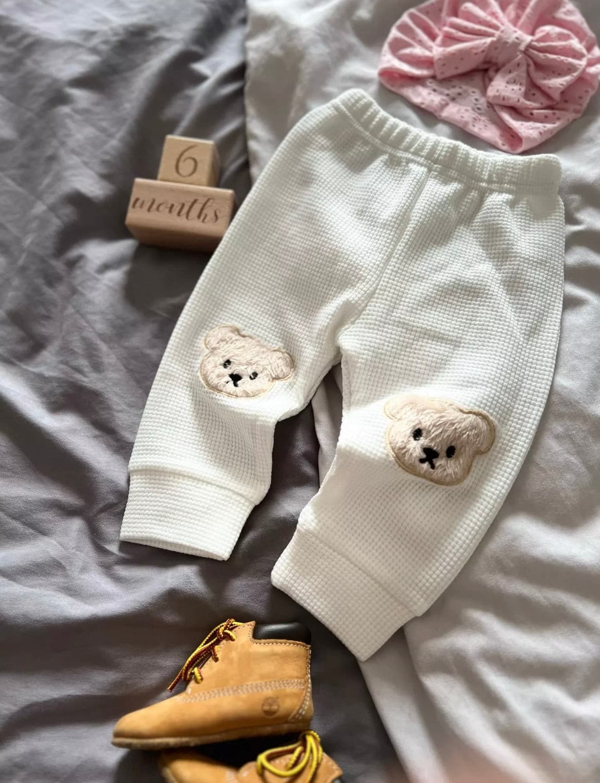 Baby Waffle Knit Cotton Beat Leggings