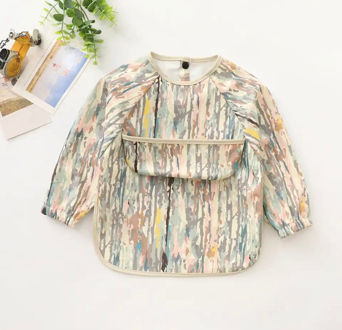 Unicorn Rain - Toddler & Baby Long Sleeve Waterproof Apron Smock Bib