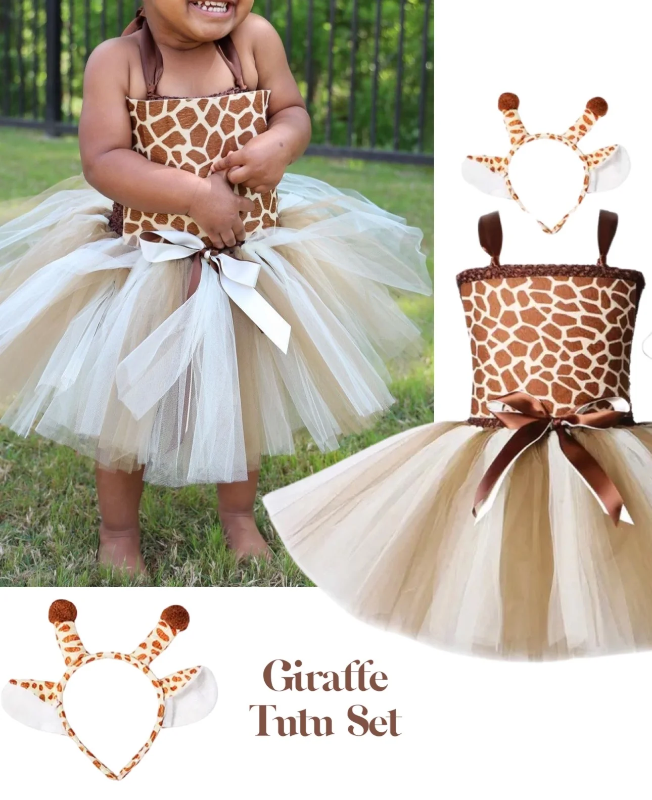Safari Costume - Giraffe Tutu Set