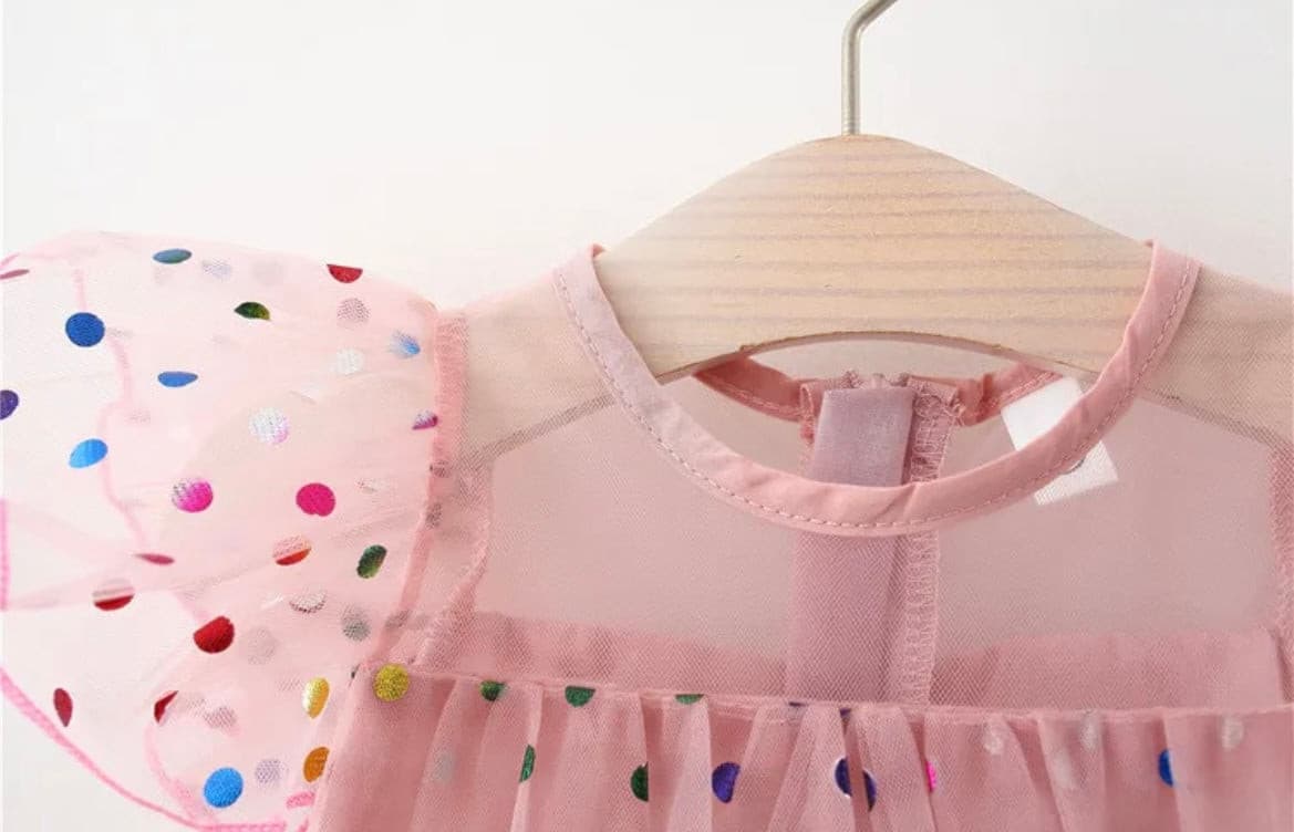 Girls Confetti Dress - Ivory