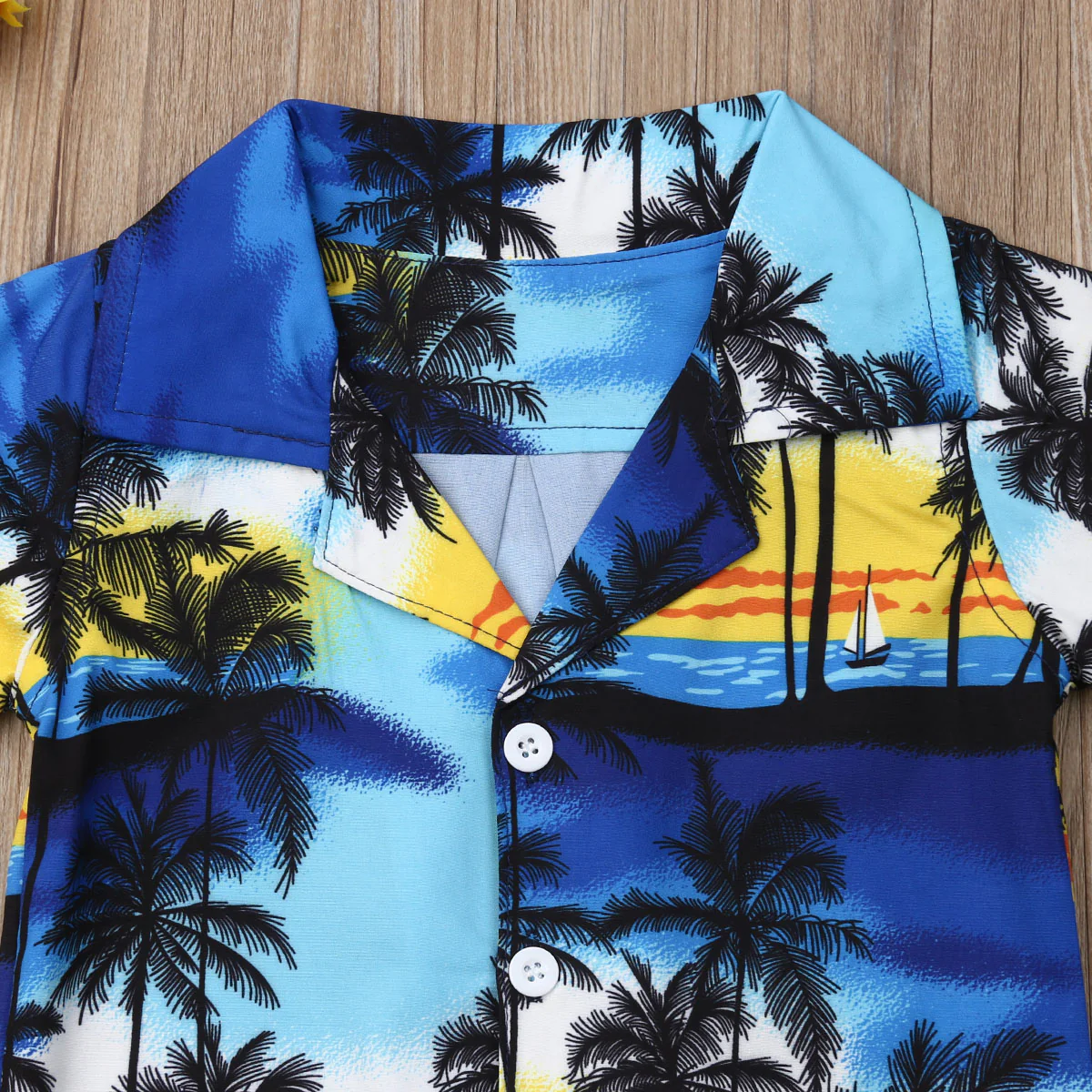 Hawaiian Coconut Tree Summer Boys Set