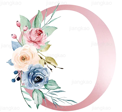 Personalised Pillow Cases Custom Initial Flower with Name Cushion Cover