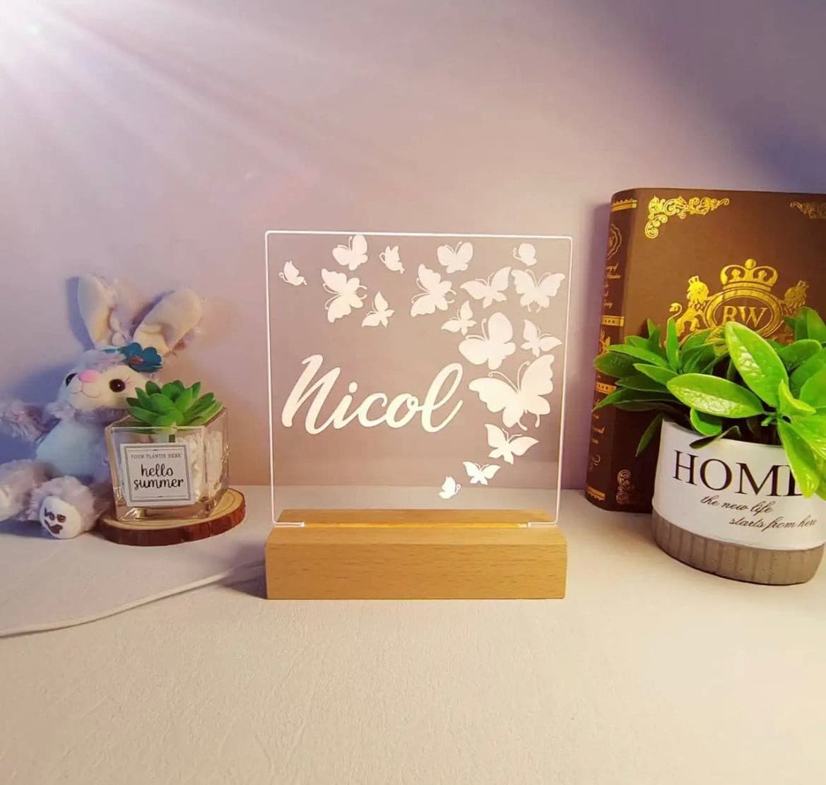 Personalised Night Light - Nursery Name Light