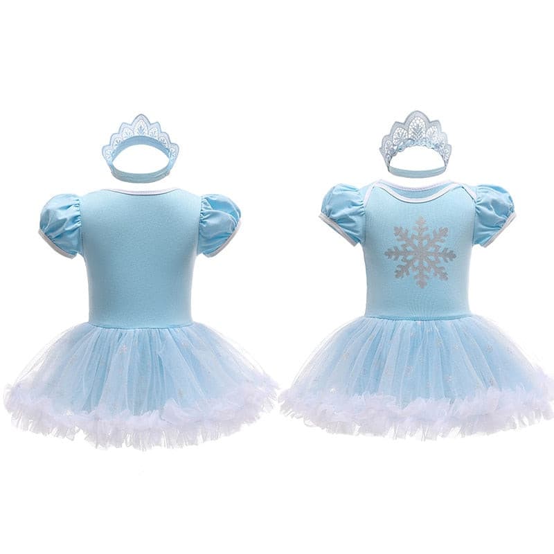 Baby Girls Disney Frozen Elsa Costume Tutu +Headband, Colour - Elsa C